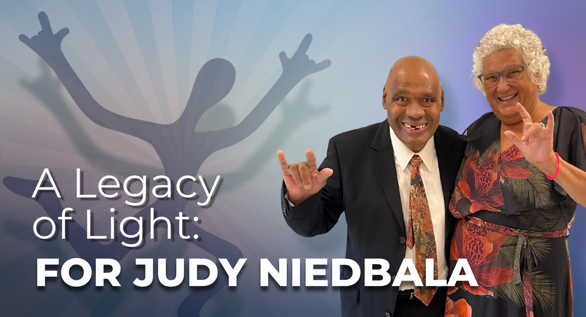 Poem honoring Judy Niedbala's retirement and legacy of advocacy for individuals with disabilities in Rhode Island.